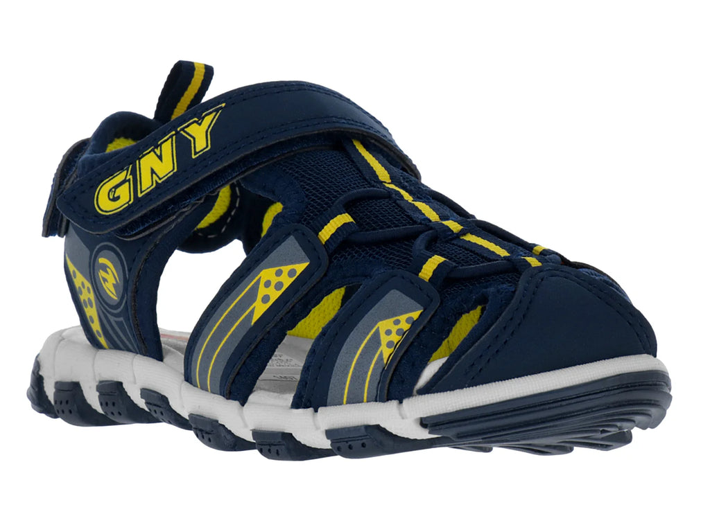 Sandalias Guany Azul Marino Amarillo Blanco para Niño