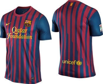 Nike Barcelona Home Boys 11 12 Ro