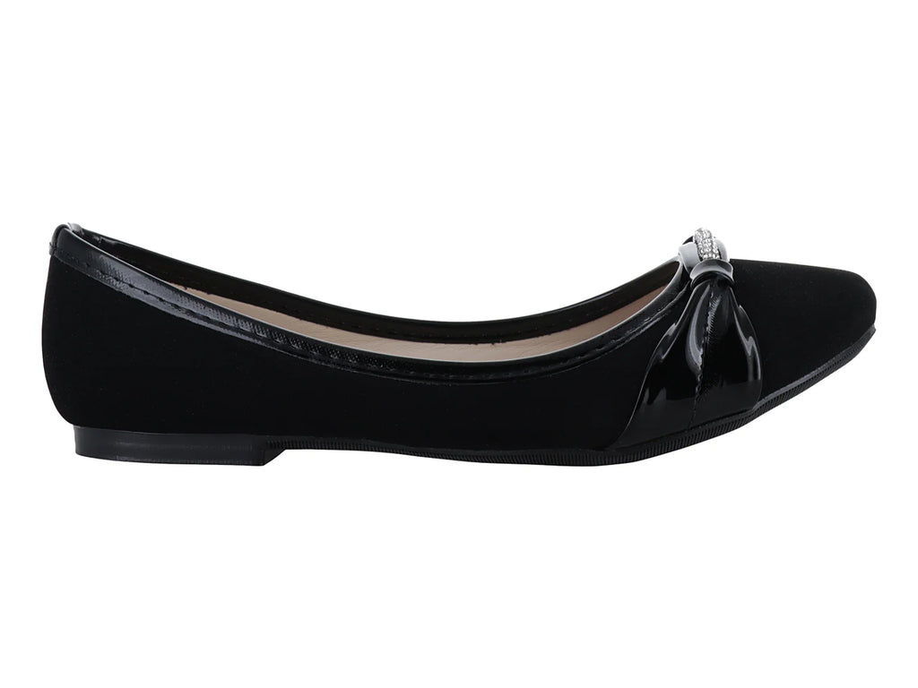 Zapatos Ballerinas Luna Rosa Negros para Mujer