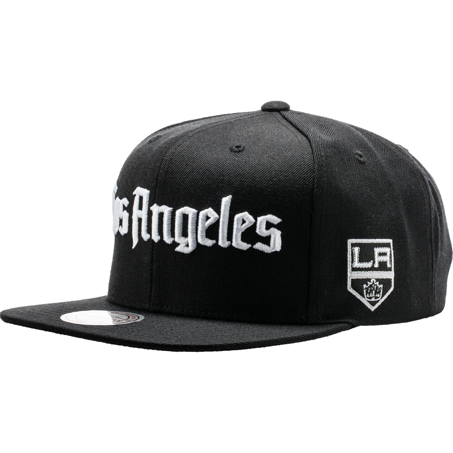 Los Angeles Kings Gothic Snapback Hat Black White