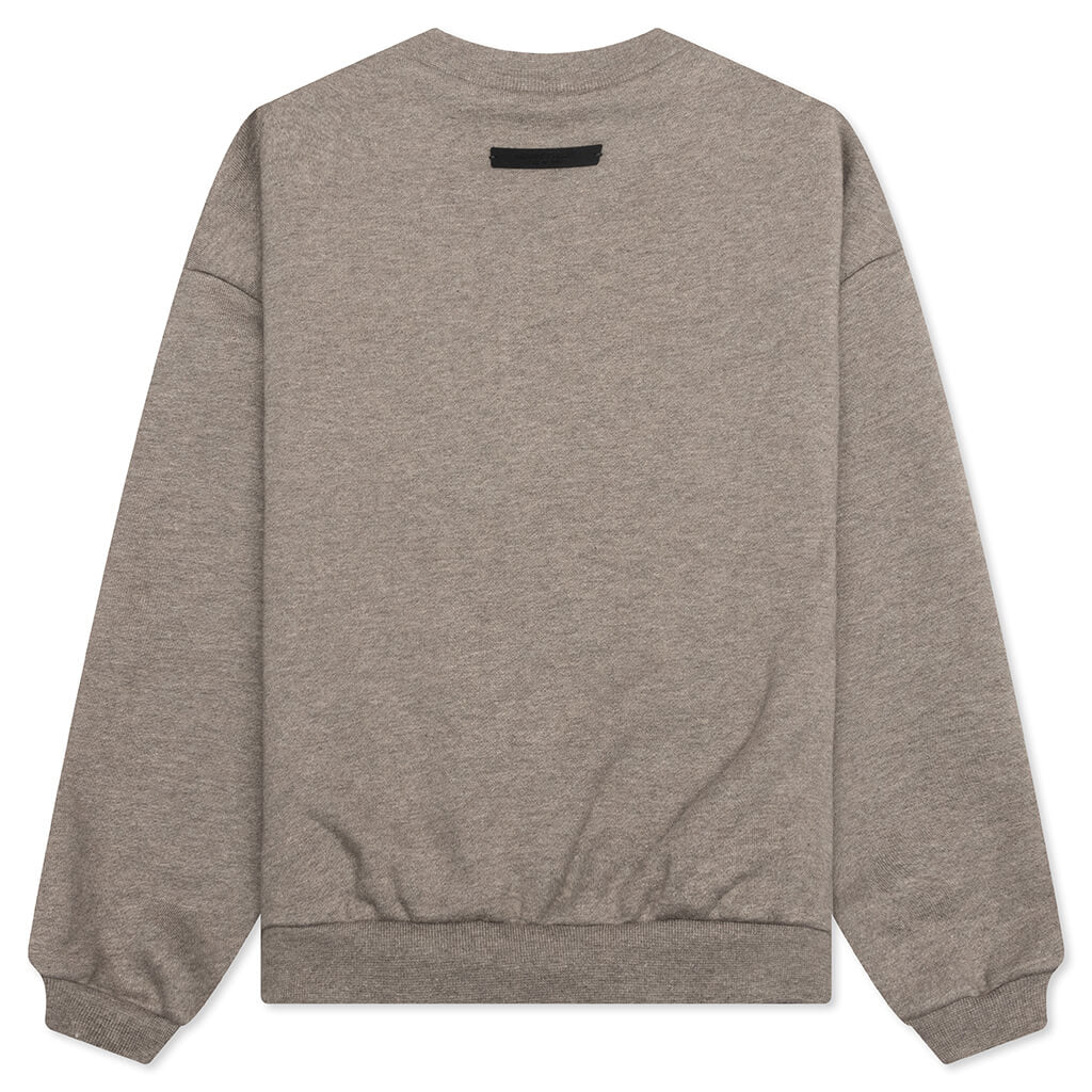 Kids Fleece Crewneck Heather Gray