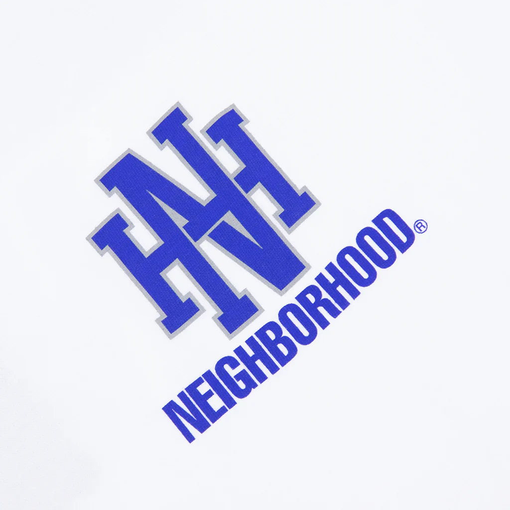 NH L S Tee 8 White Blue