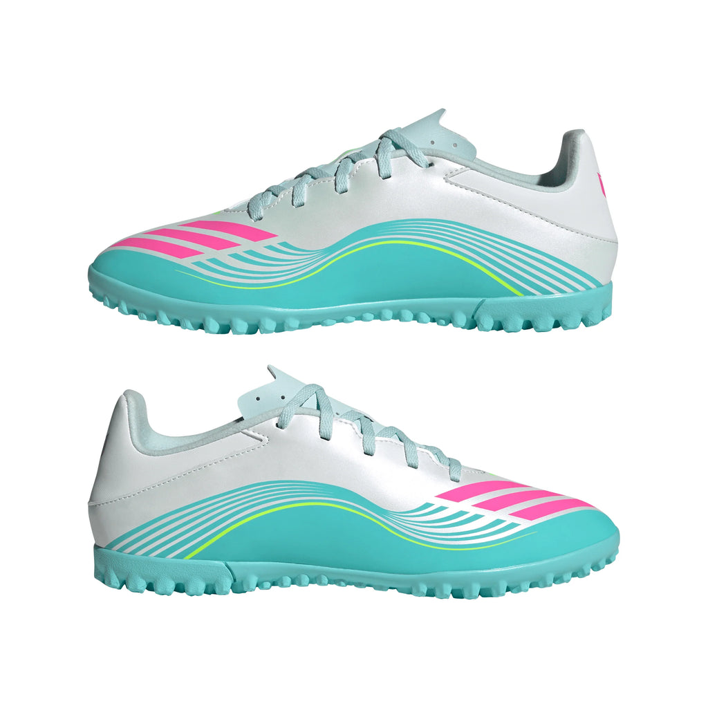 adidas F50 Messi Club TF Turf Mens Soccer Cleats White Pink Aqua