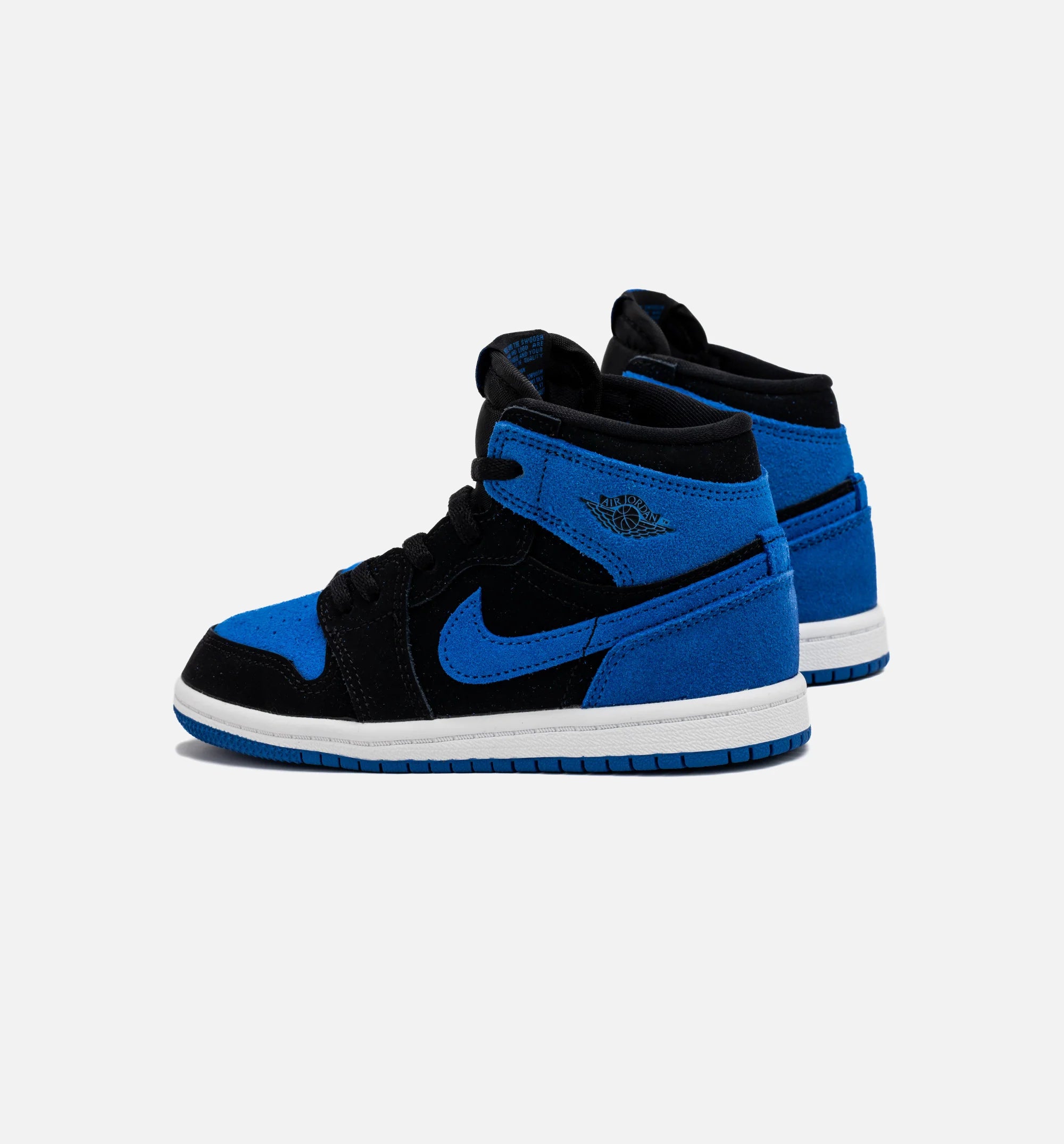 Air Jordan 1 Retro High OG Royal Reimagined Infant Toddler Lifestyle Shoe Black Royal Blue White Free Shipping