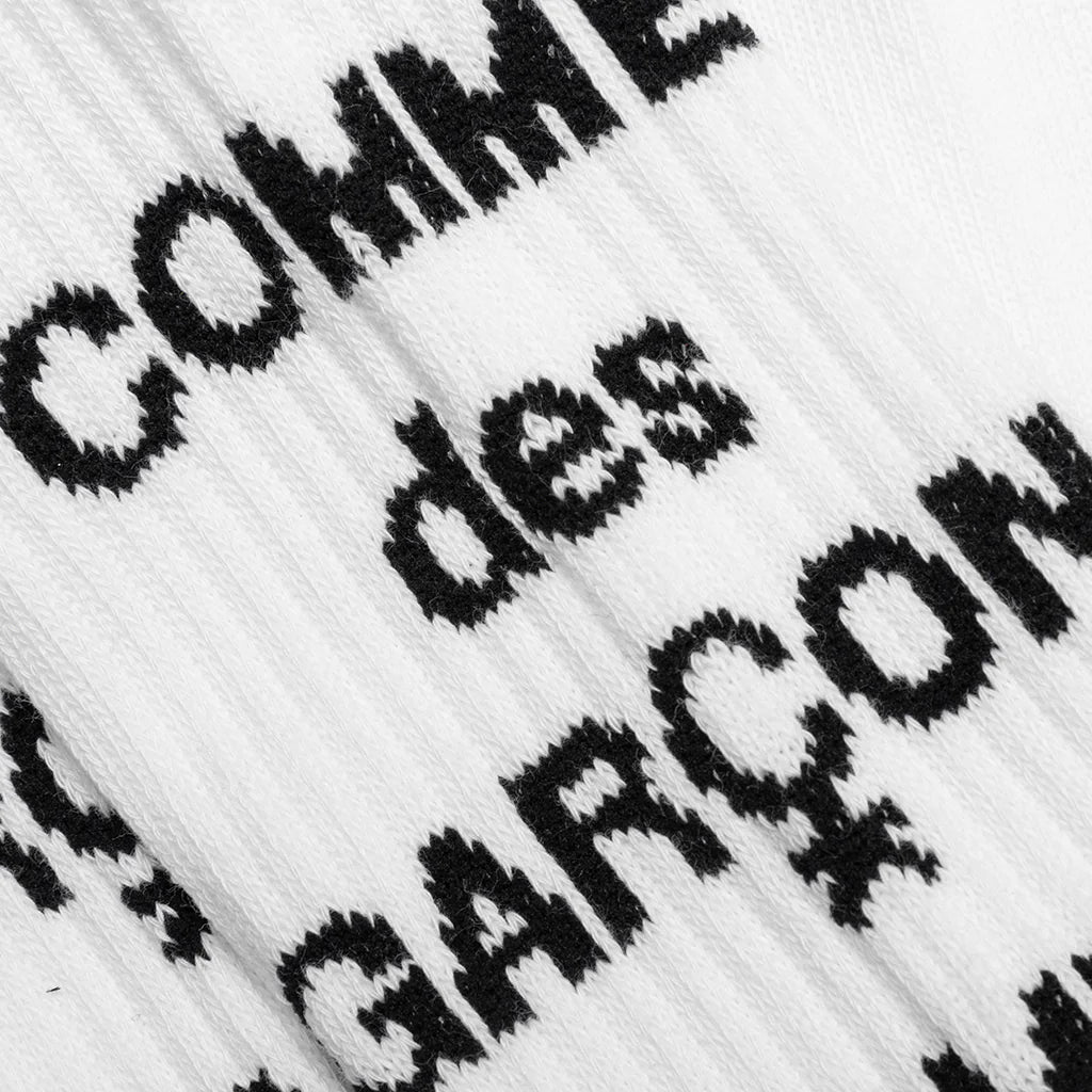 Logo Socks White