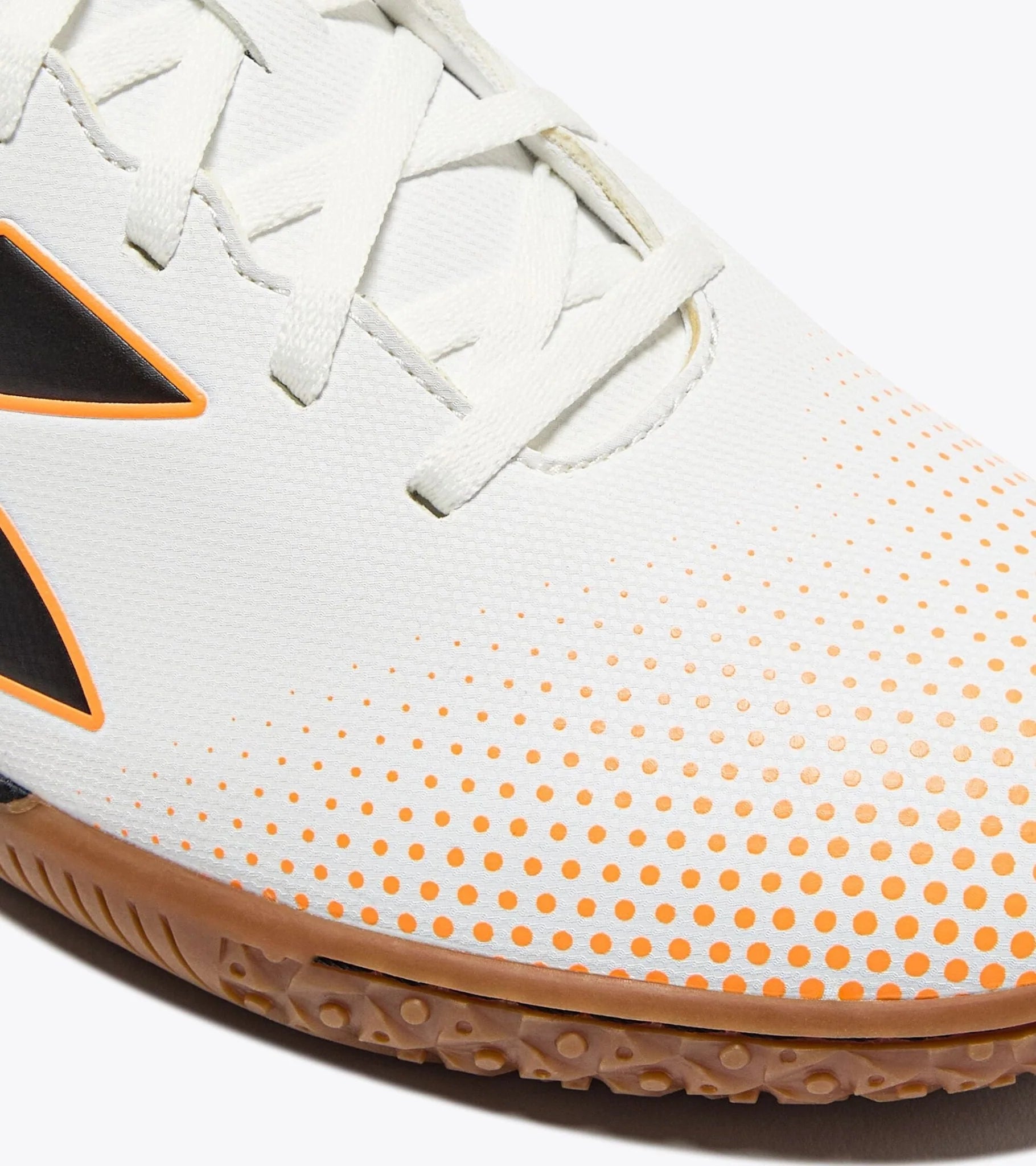 Diadora Pichichi 7 IN Indoor Football Boots White Black Orange Fluo