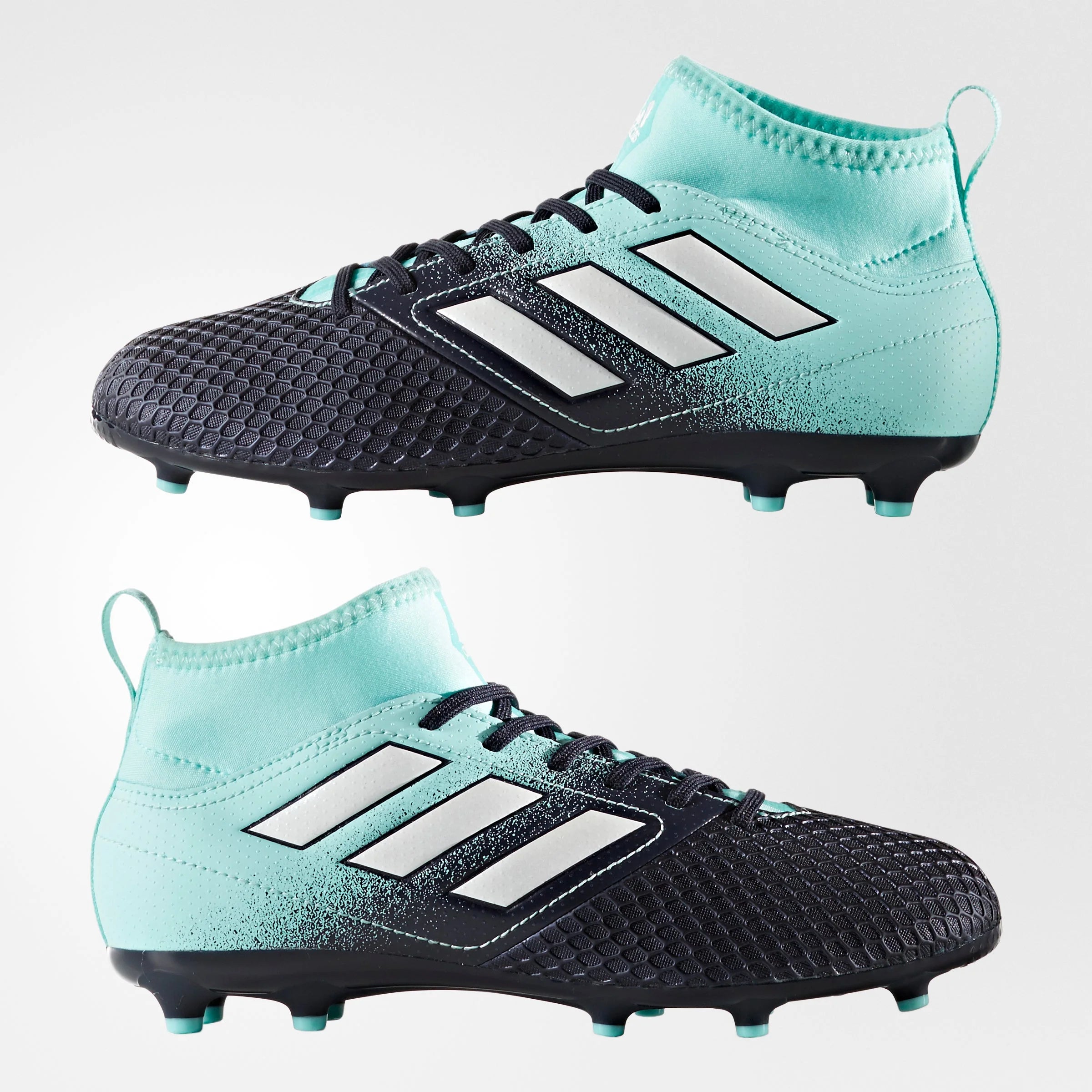 adidas ACE 173 FG J Youth Firm Ground Soccer Cleats Aqua White Legend Ink