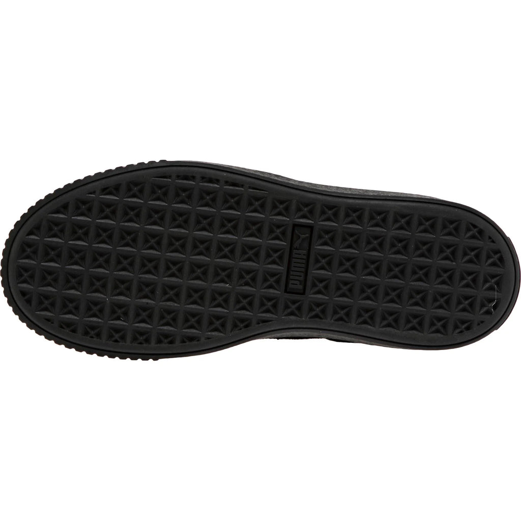 Suede Creeper Women Lifestyle Shoe Black Gold