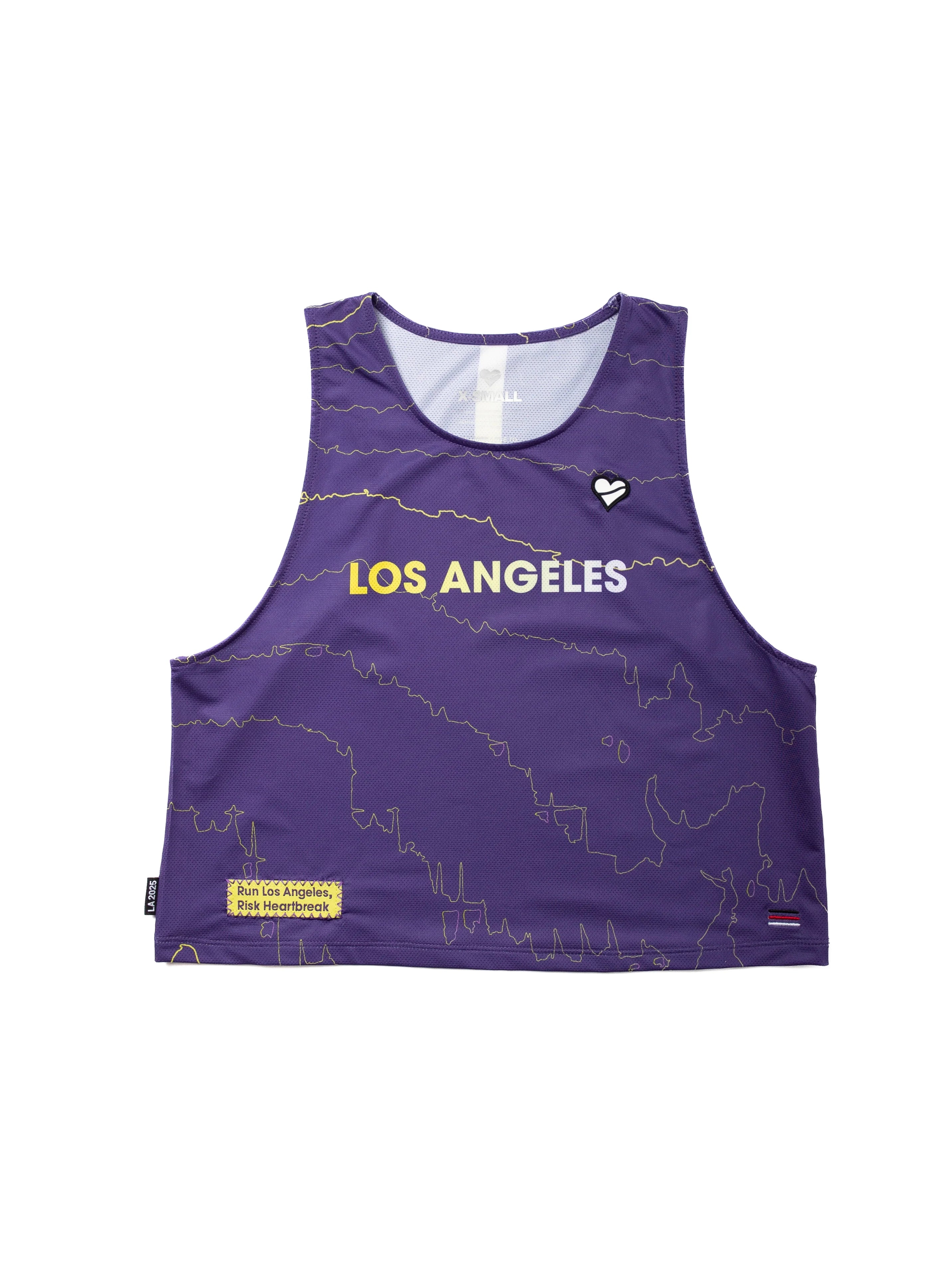 Heartbreak Womens Los Angeles Crop Singlet