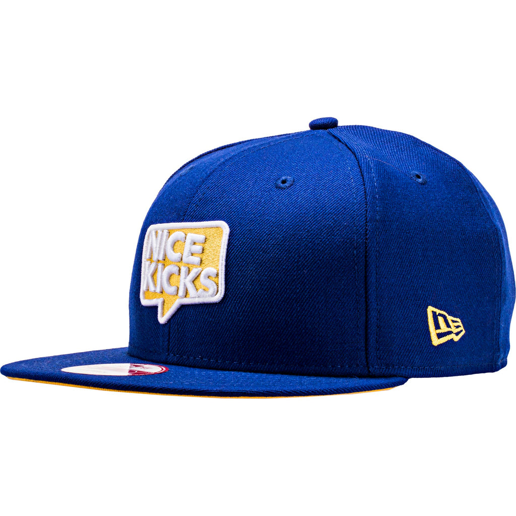 Nice Kicks X New Era Snapback Hat Warrior Blue Yellow