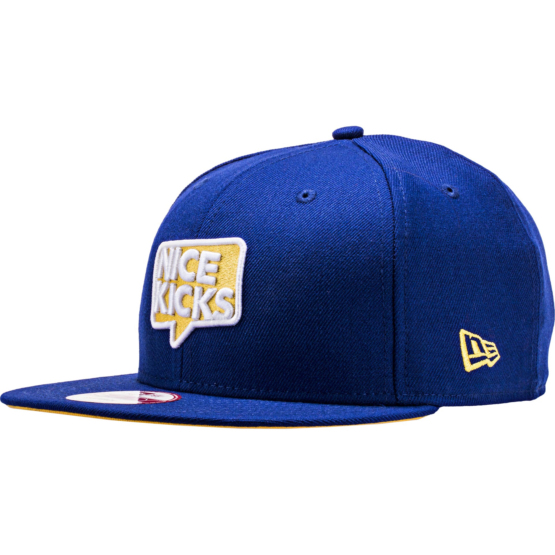 Nice Kicks X New Era Snapback Hat Warrior Blue Yellow