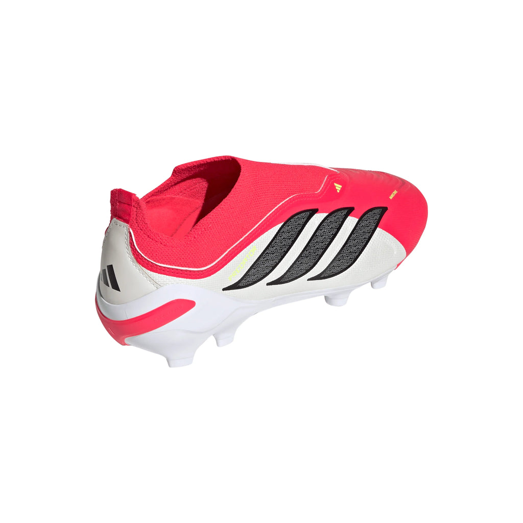 adidas Predator League Laceless FG Firm Ground Youth Soccer Cleats Red Black White