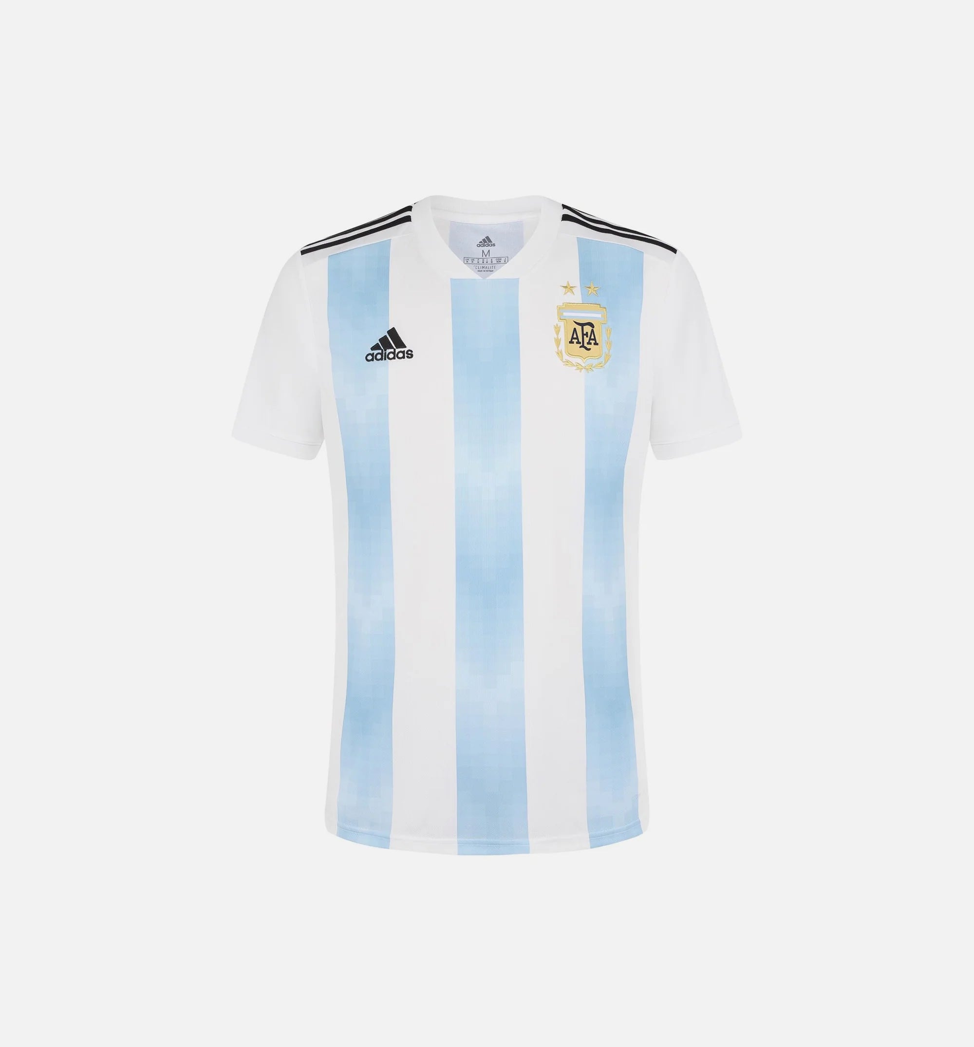 Argentina Home Authentic Mens Jersey White Blue