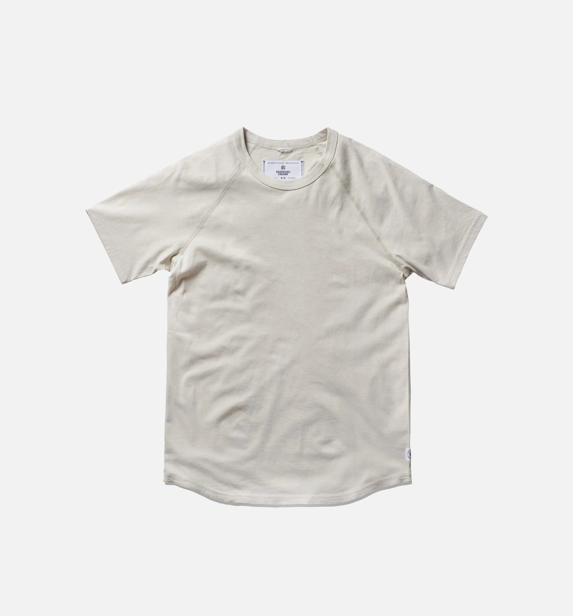 Reigning Champ Raglan Cotton Jersey Tee Mens Dust