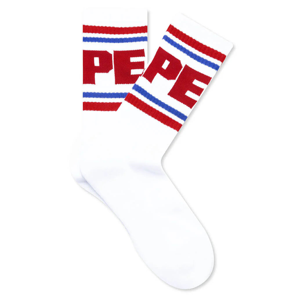 Line Socks Red