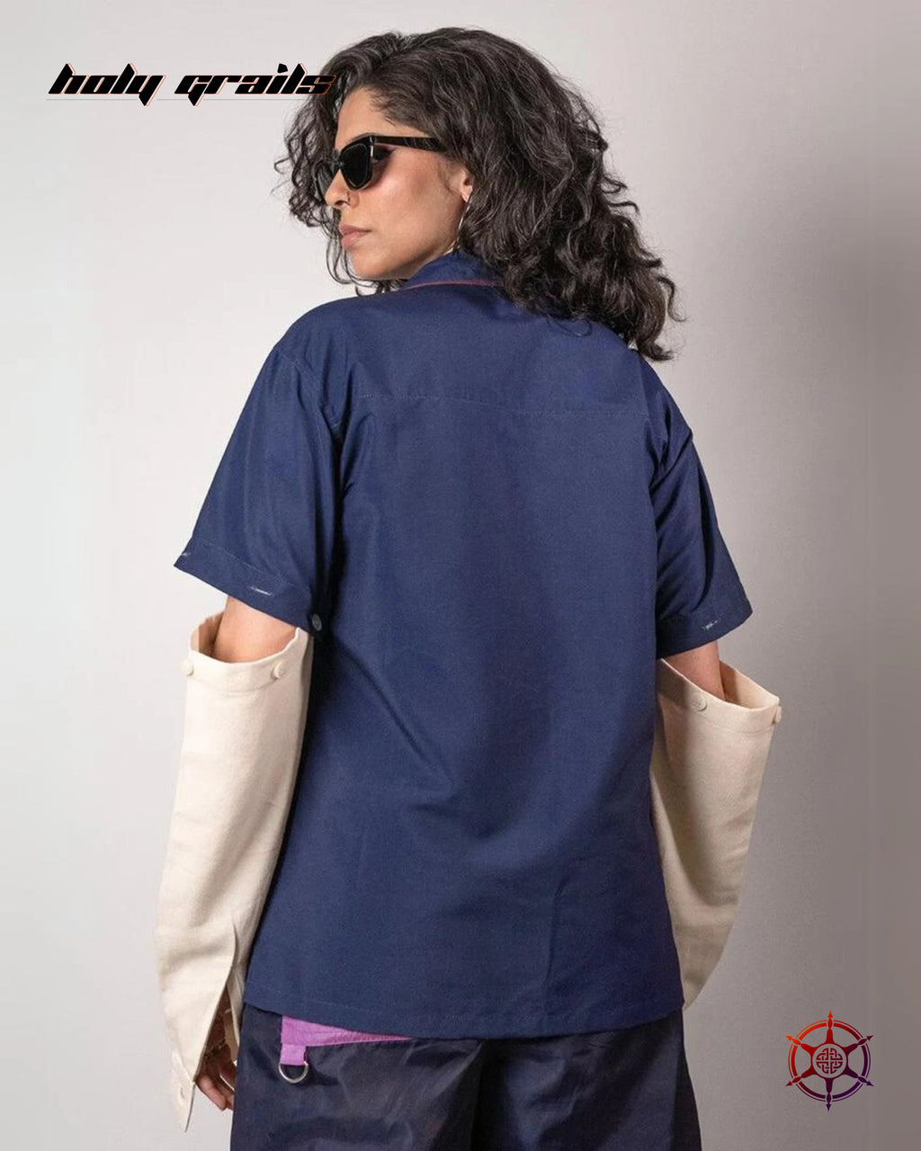 Binary Berry Panel Shirt HG x Duskin