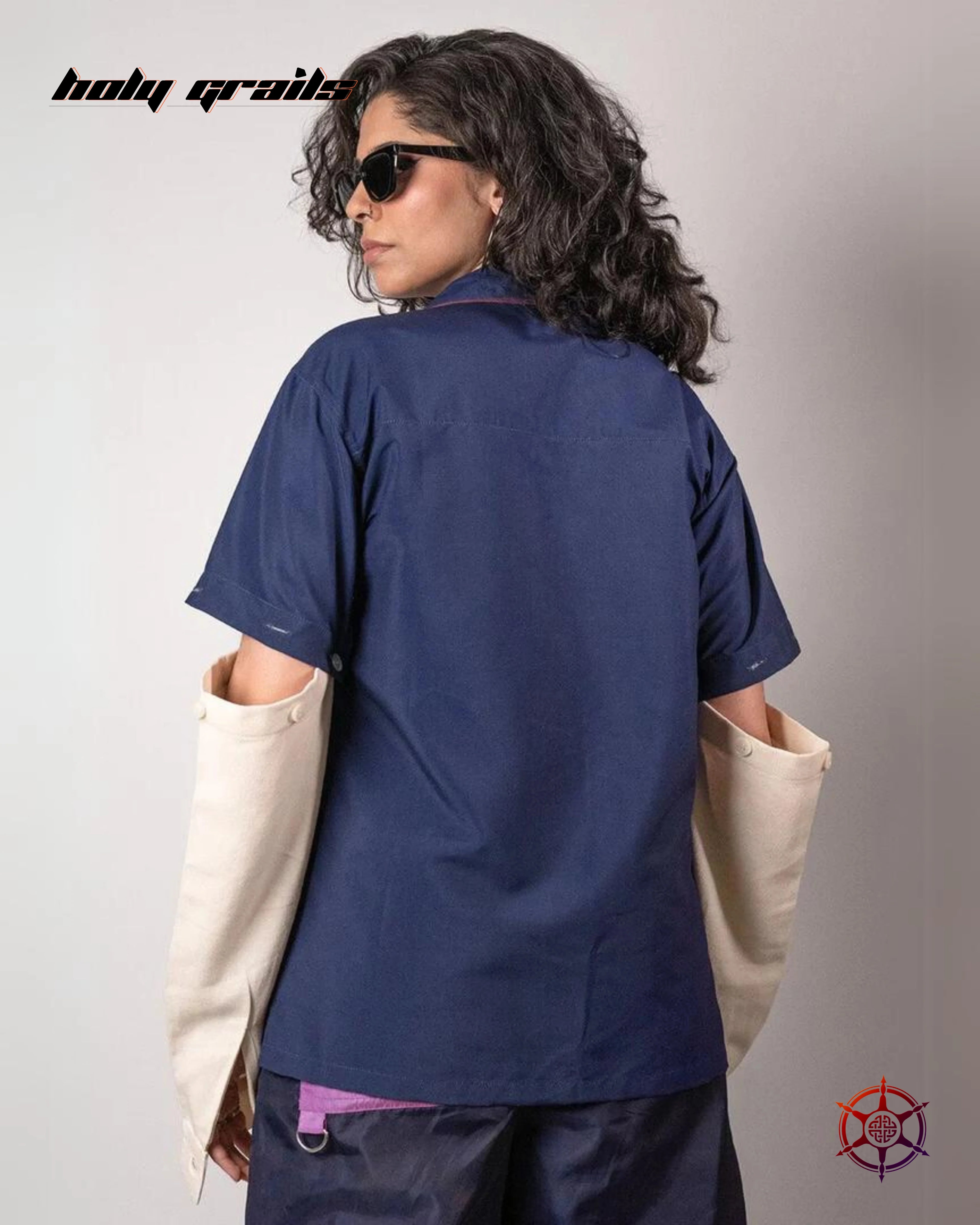 Binary Berry Panel Shirt HG x Duskin