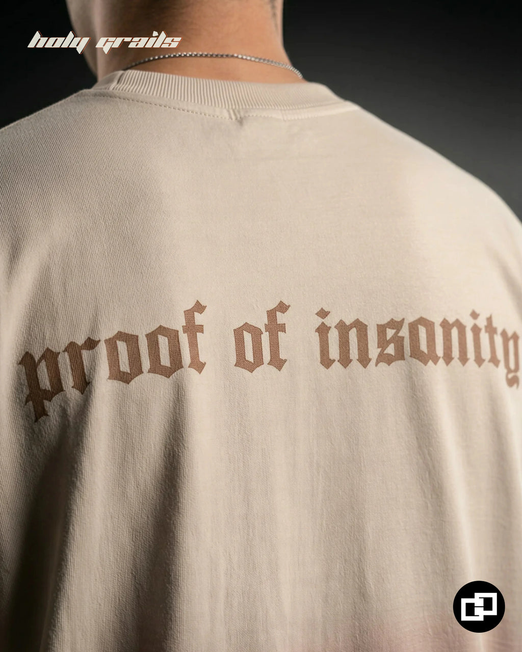 Proof of Insanity Ombre Wash Oversize Tee HG x Grey Hound