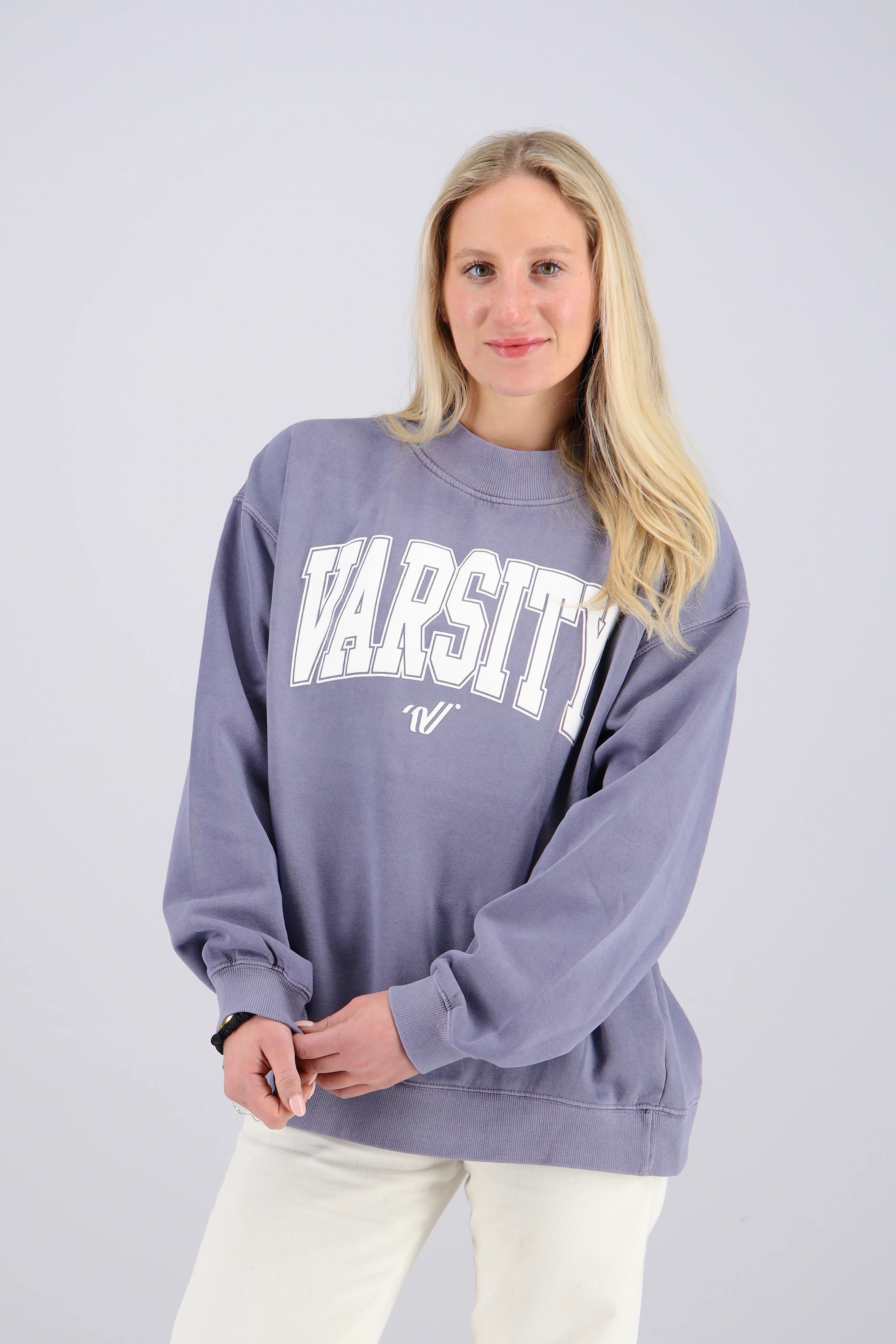 Varsity Mock Neck Sweatshirt