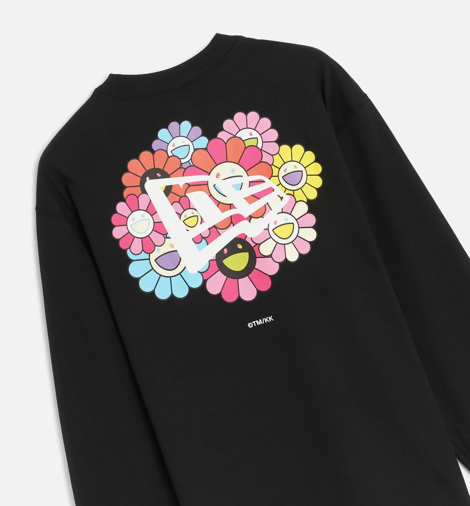 Takashi Murakami Flower Flag Mens Long Sleeve Shirt Black