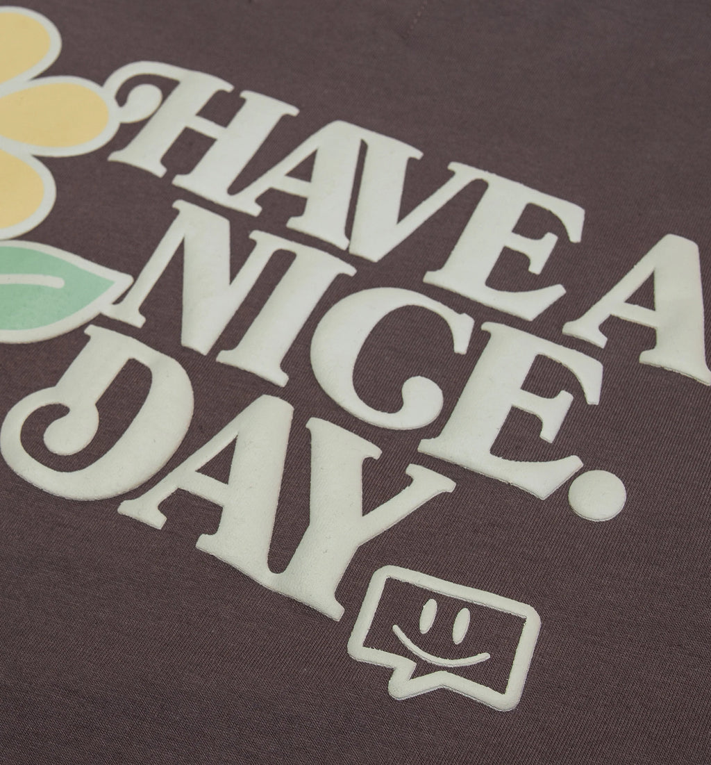 Nice Day Short Sleeve Mens T Shirt Muave Purple