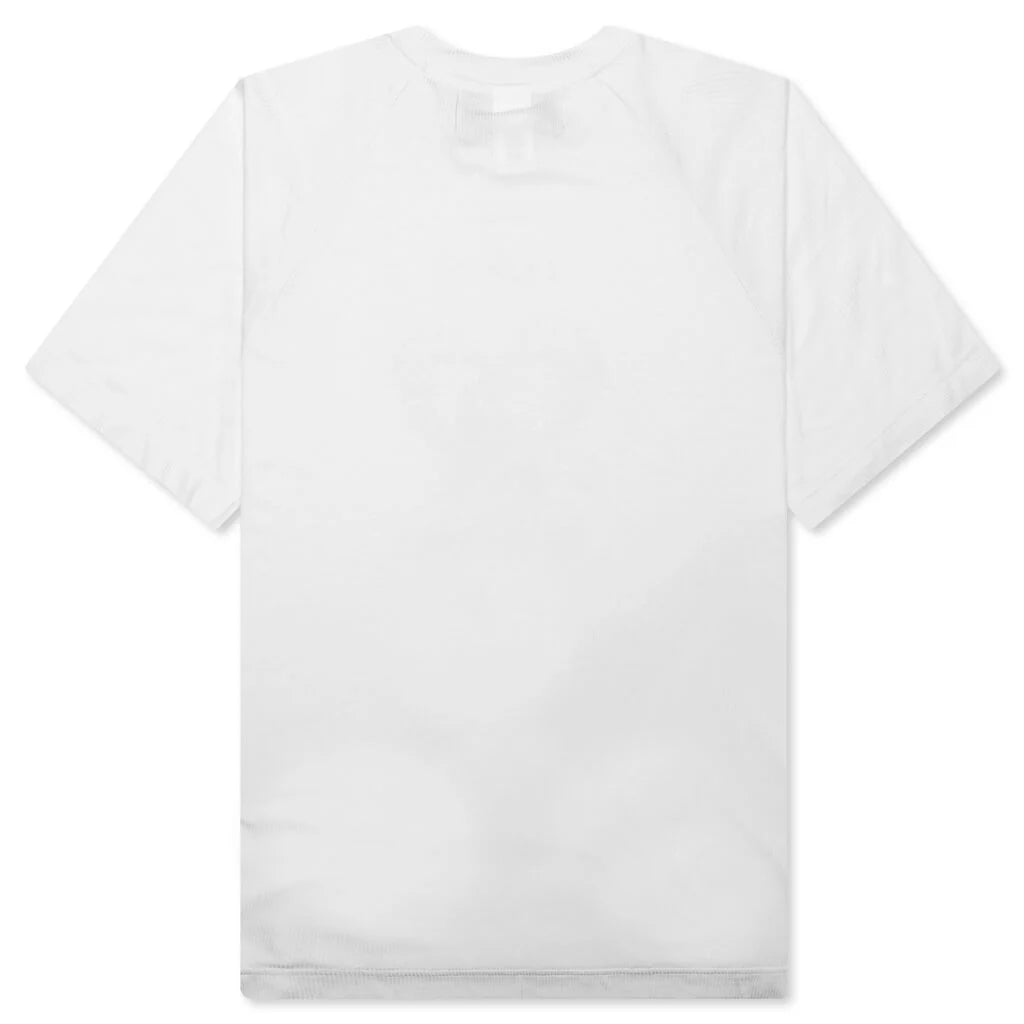 Life is Beautiful Ribbed Raglan Tee White Rib