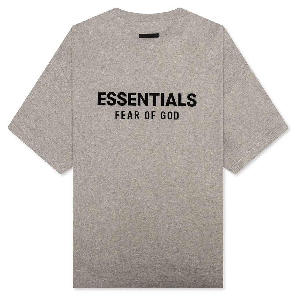 Jersey Crewneck T Shirt Heather Gray