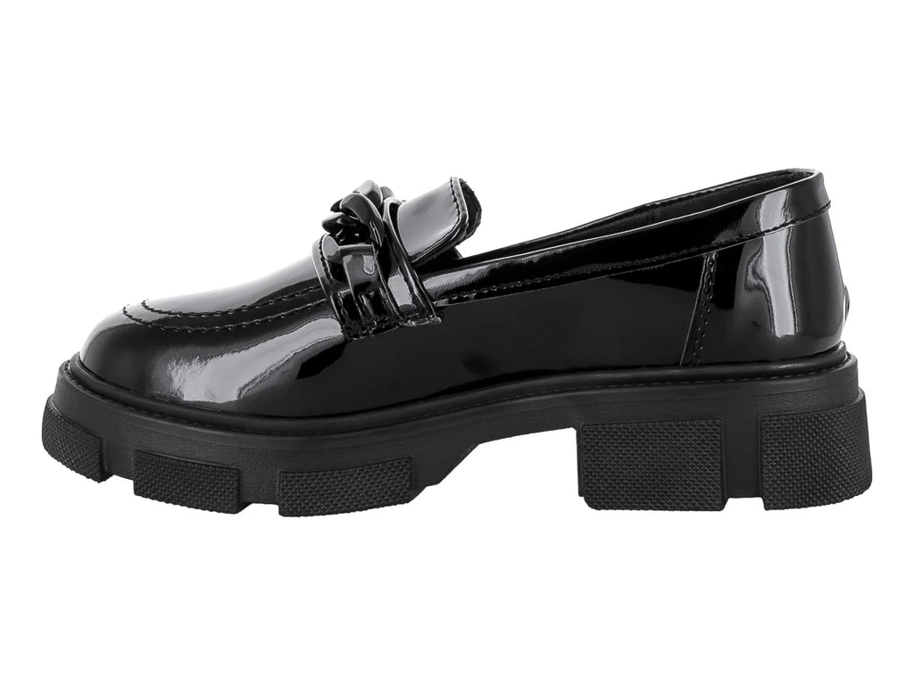 Zapatos Mocasines Teen Bambino Negro Charol para Niña