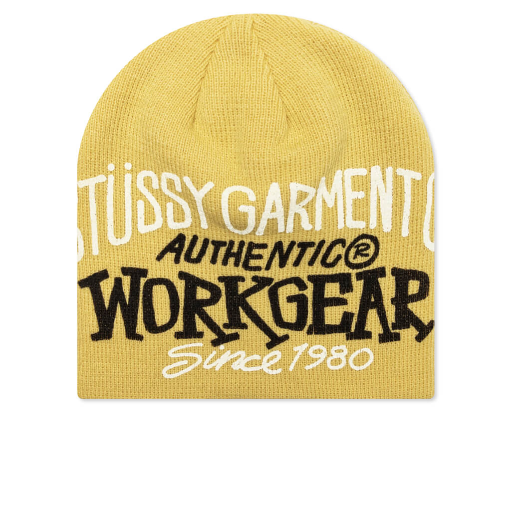 Workgear Print Skullcap Mustard