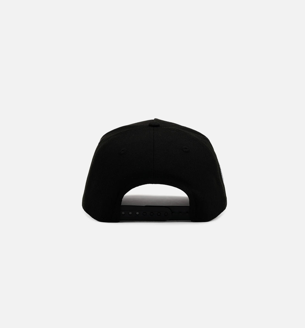 Los Angeles Dodgers Chrome Logo 9Forty Snapback Mens Hat Black Black White