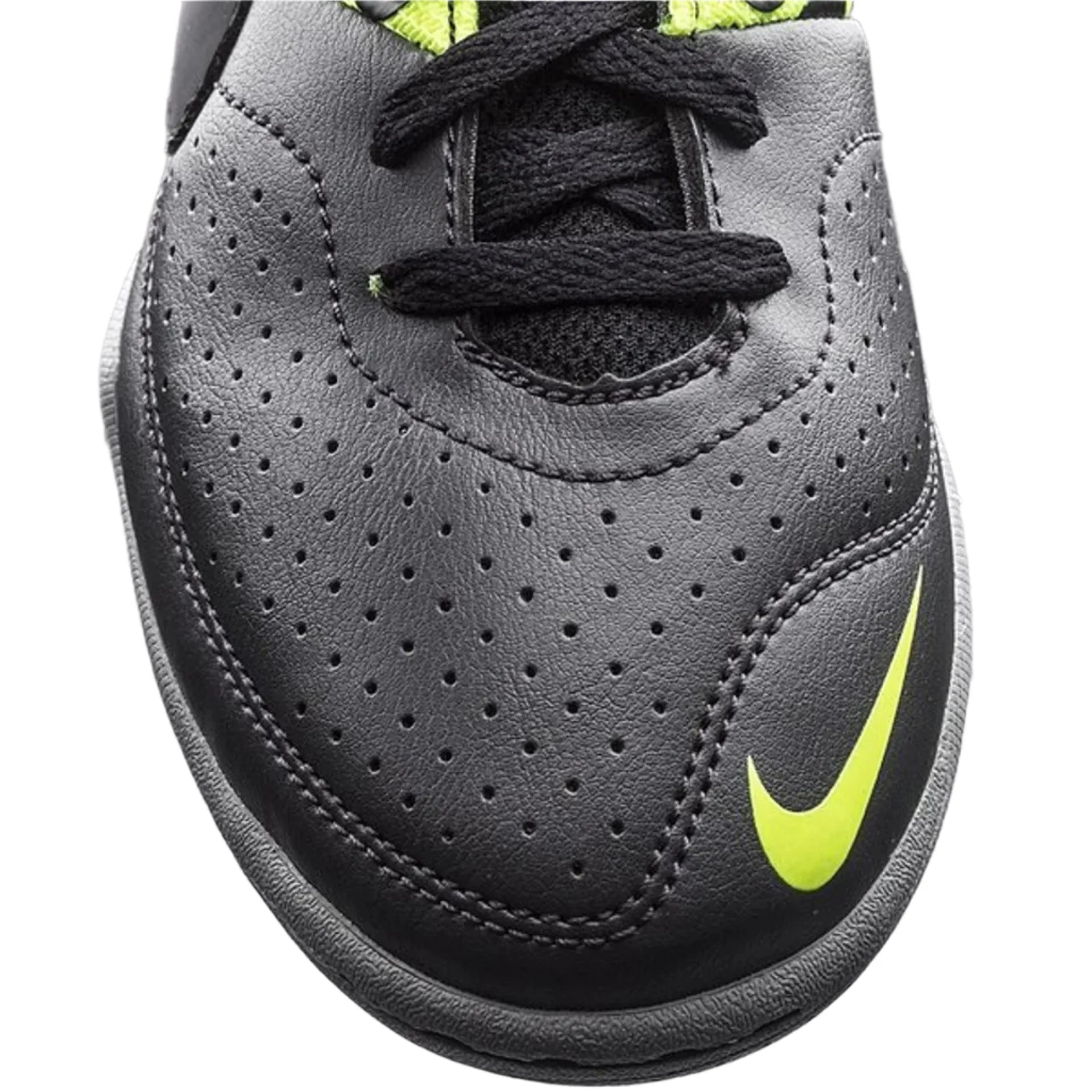 Nike JR Elastico II Indoor Soccer Shoes Dark Charcoal Black Volt Grey