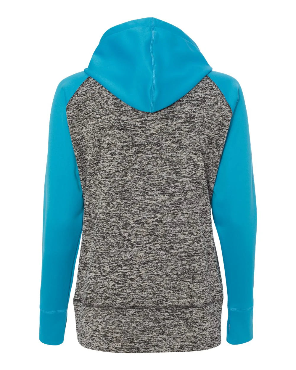 J America Womens Colorblocked Cosmic Fleece Hooded Sweatshirt