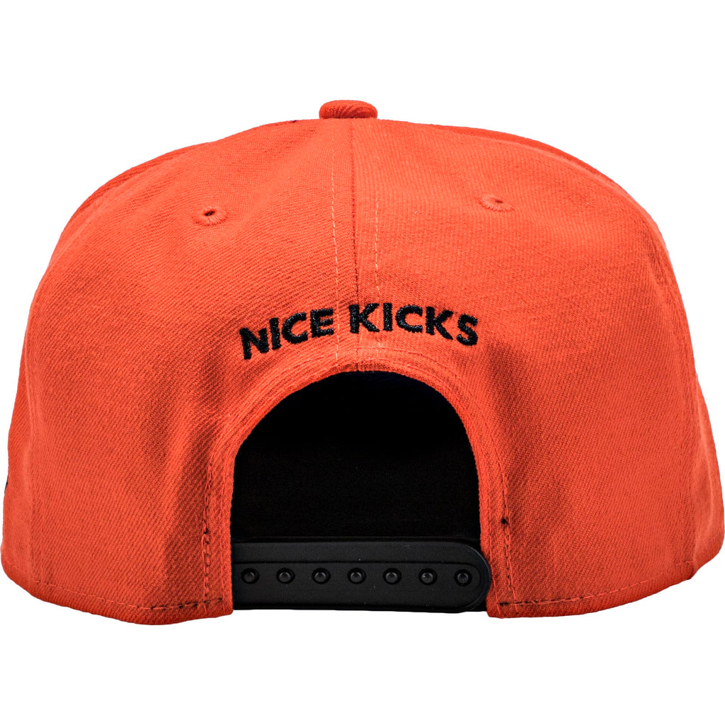 Nice Kicks X New Era Snapback Hat Giant Orange Black