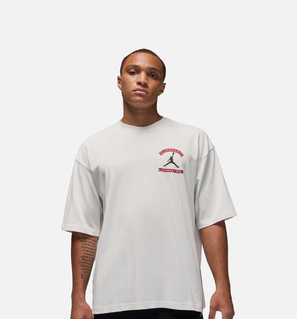 Reissue Oversized Graphic Mens Short Sleeve Shirt Summit White