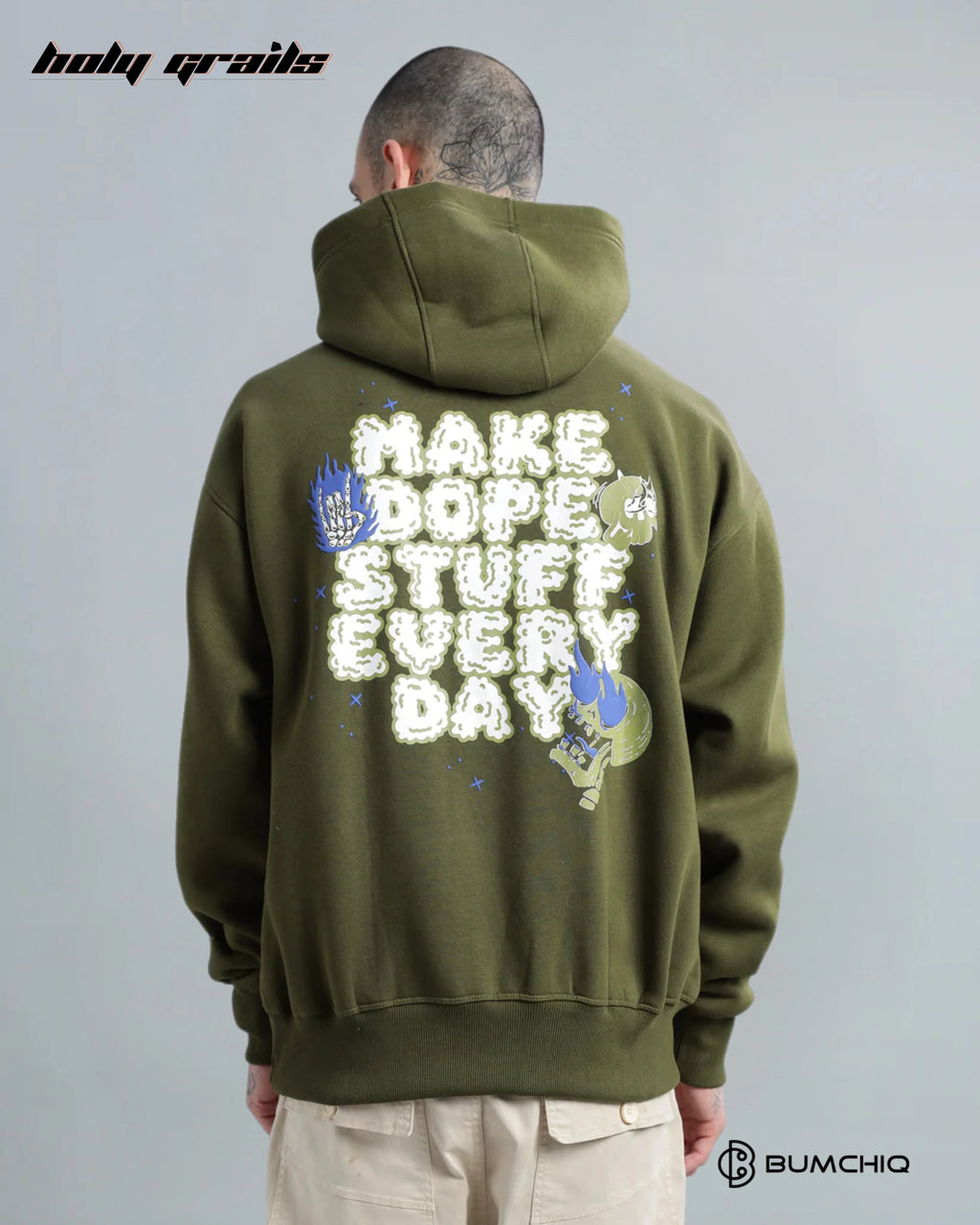 Dope Olive Green Hoodie HG x Bumchiq