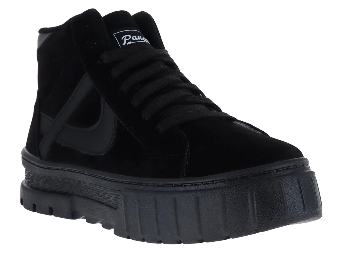 Tenis Panam Negros Plataforma para Mujer