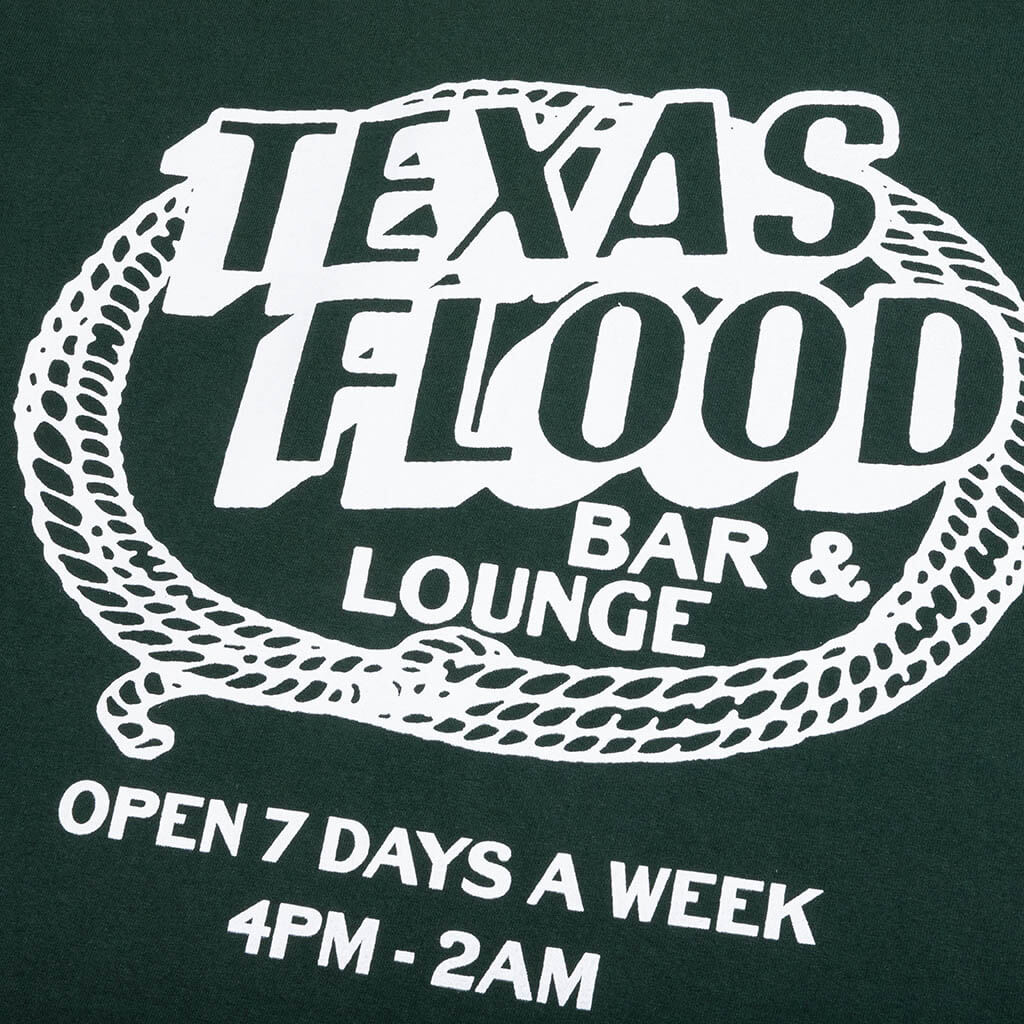 Texas Flood T Shirt Washed Forest Green