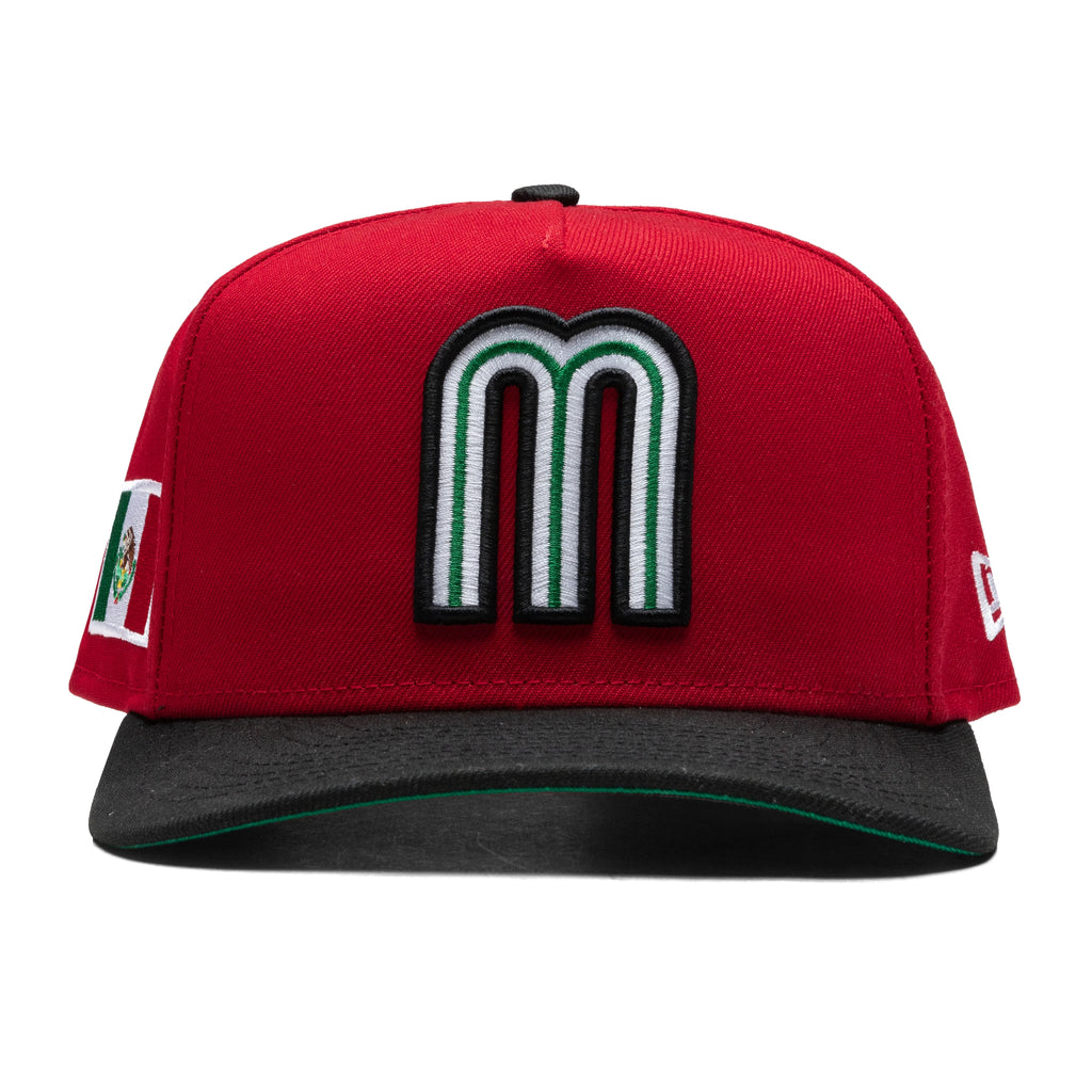 FEATURE x New Era 9FIFTY A Frame Snapback Mexico Pack Red Black
