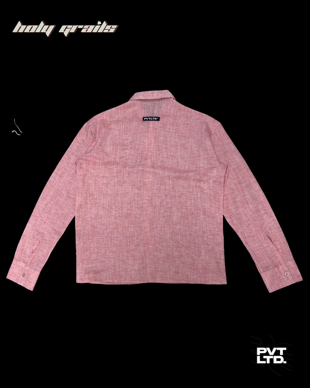 Tart Peach Solid Linen Shirt HG x Pvt Ltd