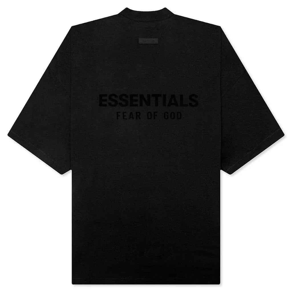 V Neck T Shirt Jet Black