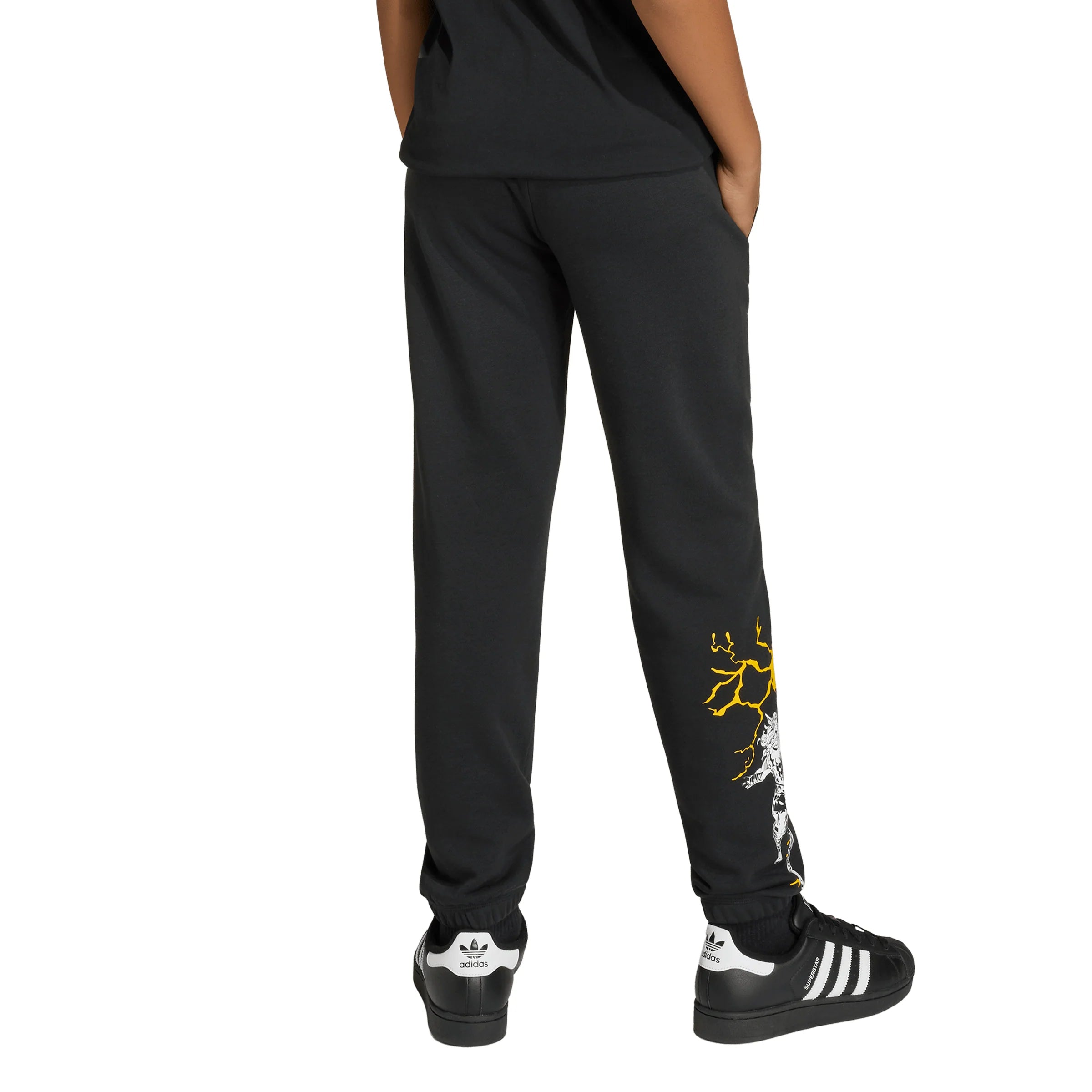 adidas Real Madrid Avengers Youth Soccer Tracksuit Bottoms Black