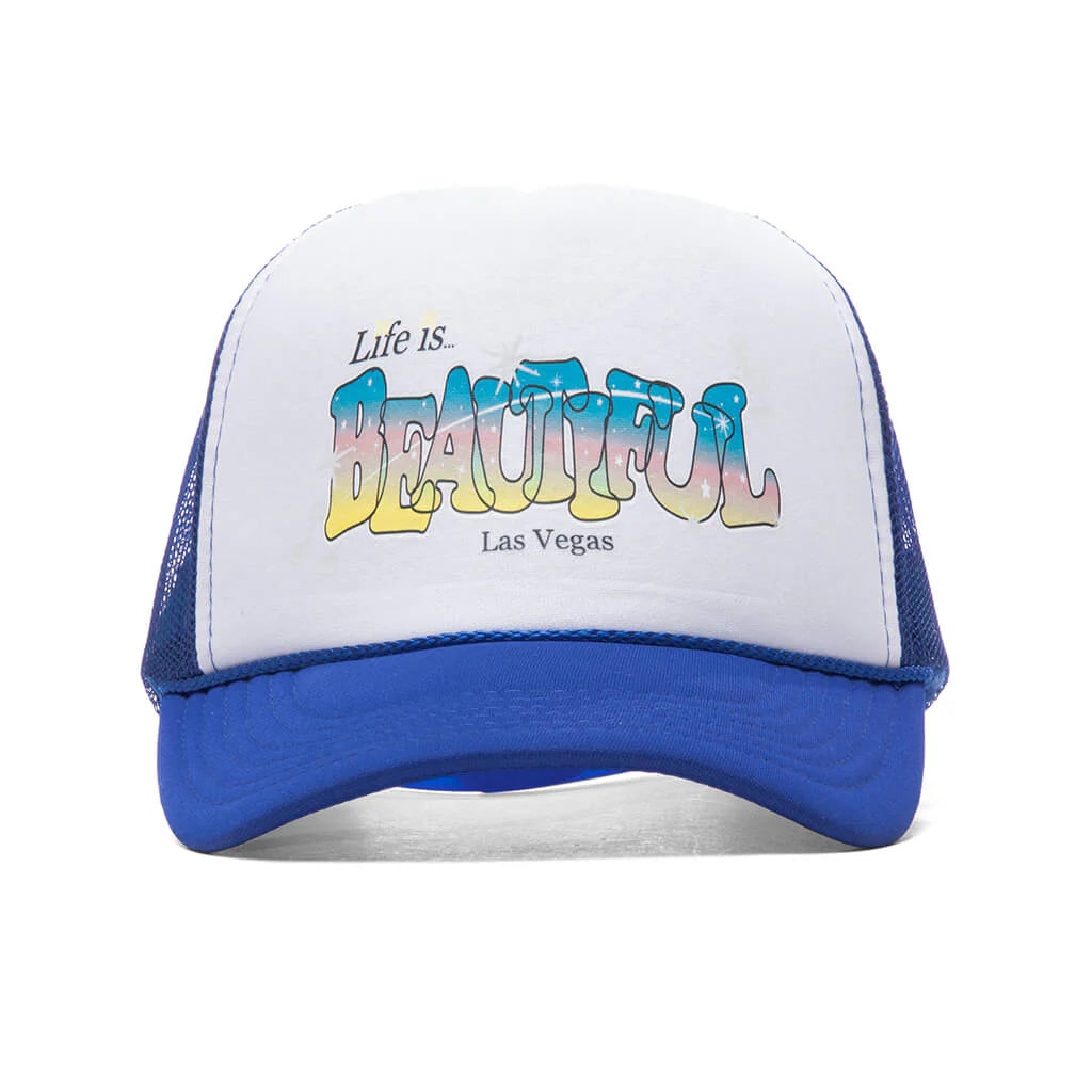 Grateful Trucker Blue White