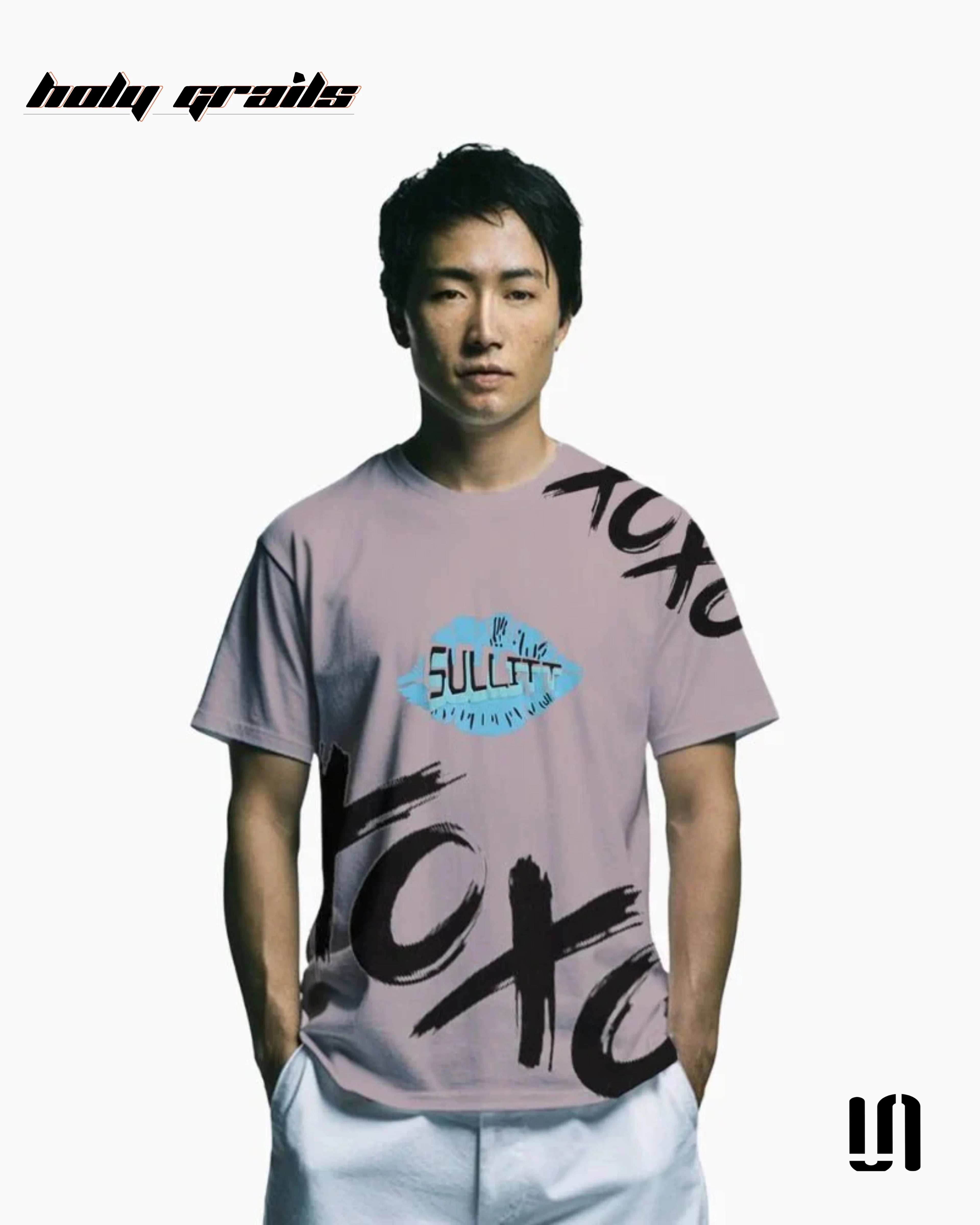 Hugs Kisses Ash Oversized Tee HG x Sullitt