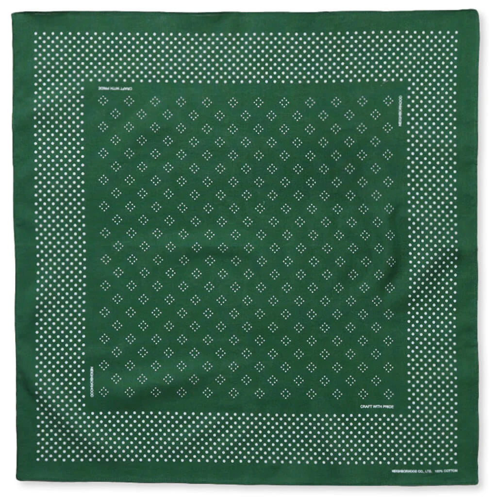 Dot Pattern Bandana Green