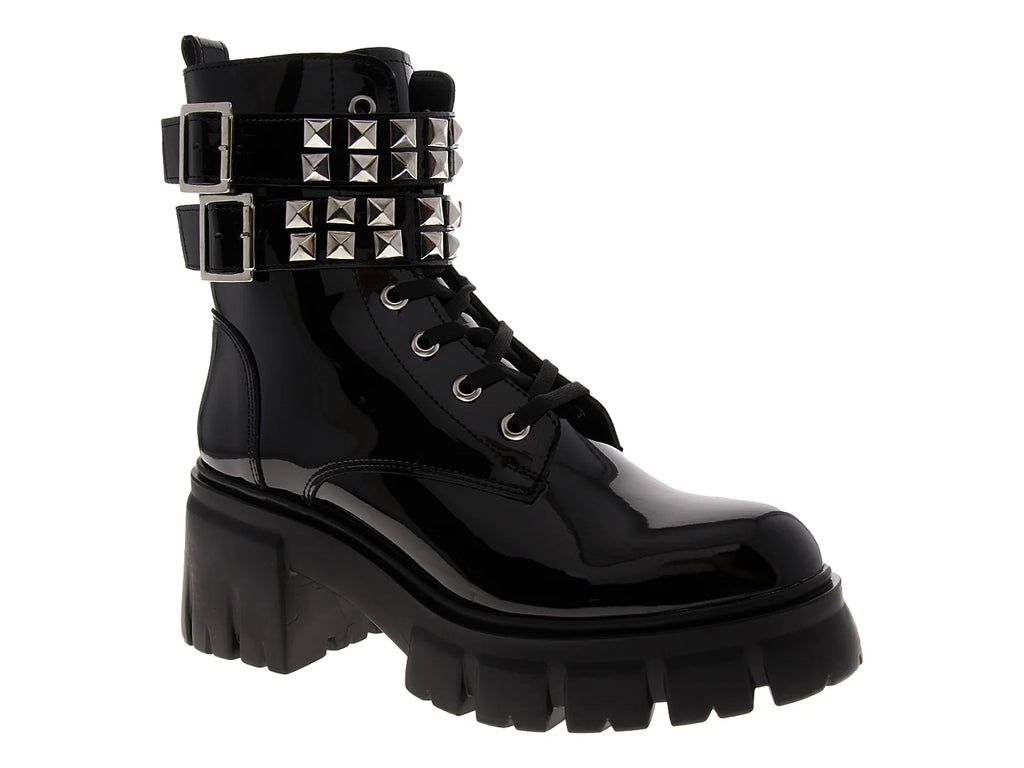 Botines Models de Charol Negro para Mujer