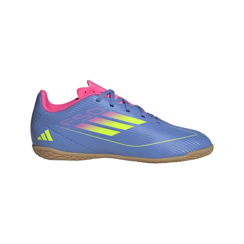 adidas F50 Club Indoor Boots Junior Blue Lemon