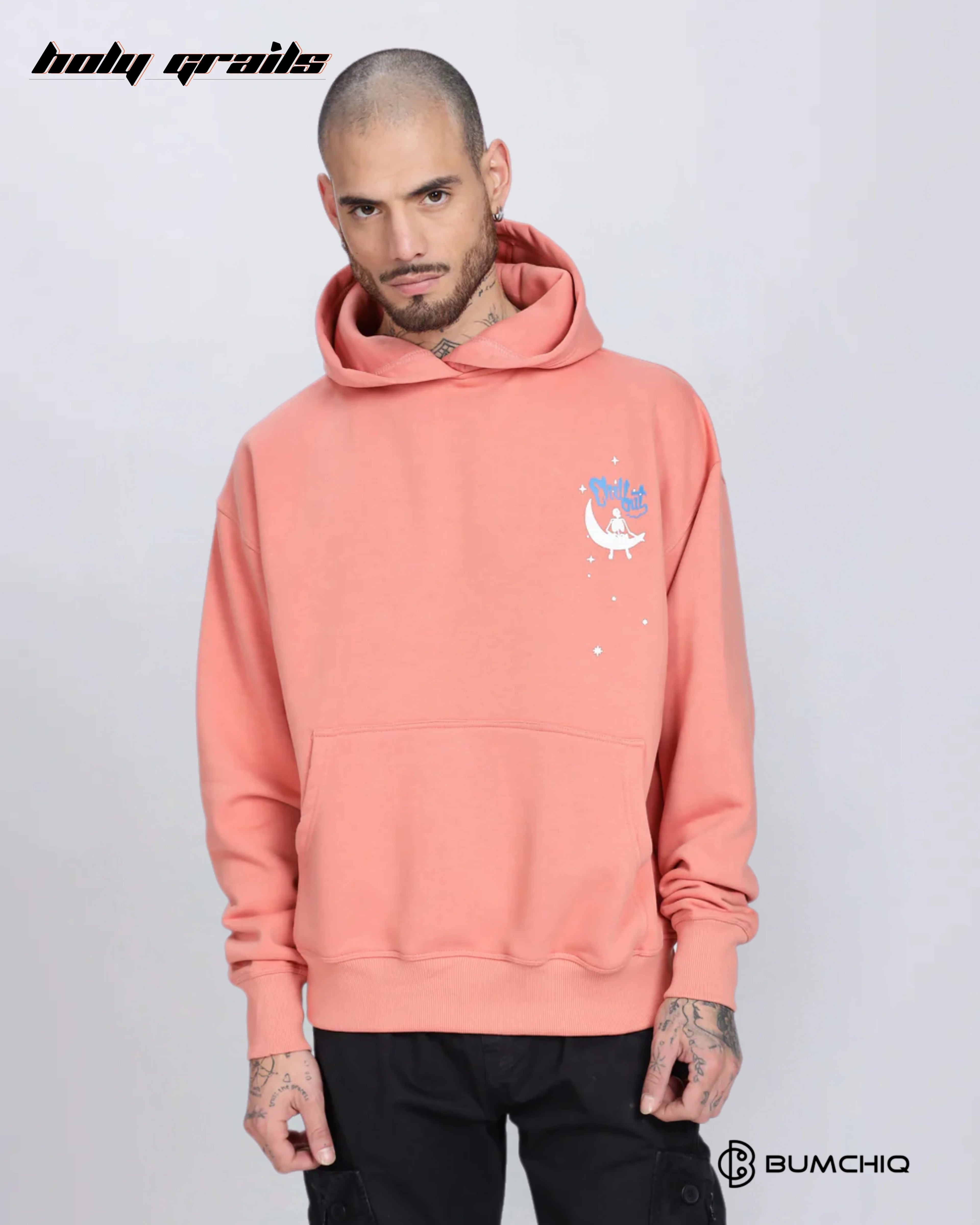 Chill Coral Pink Hoodie HG x Bumchiq