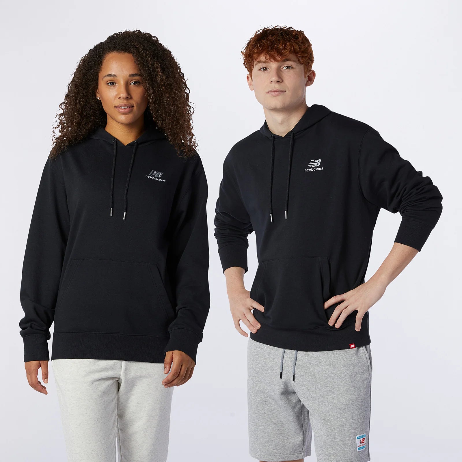 New Balance Essentials Embroidered Hoodie Black