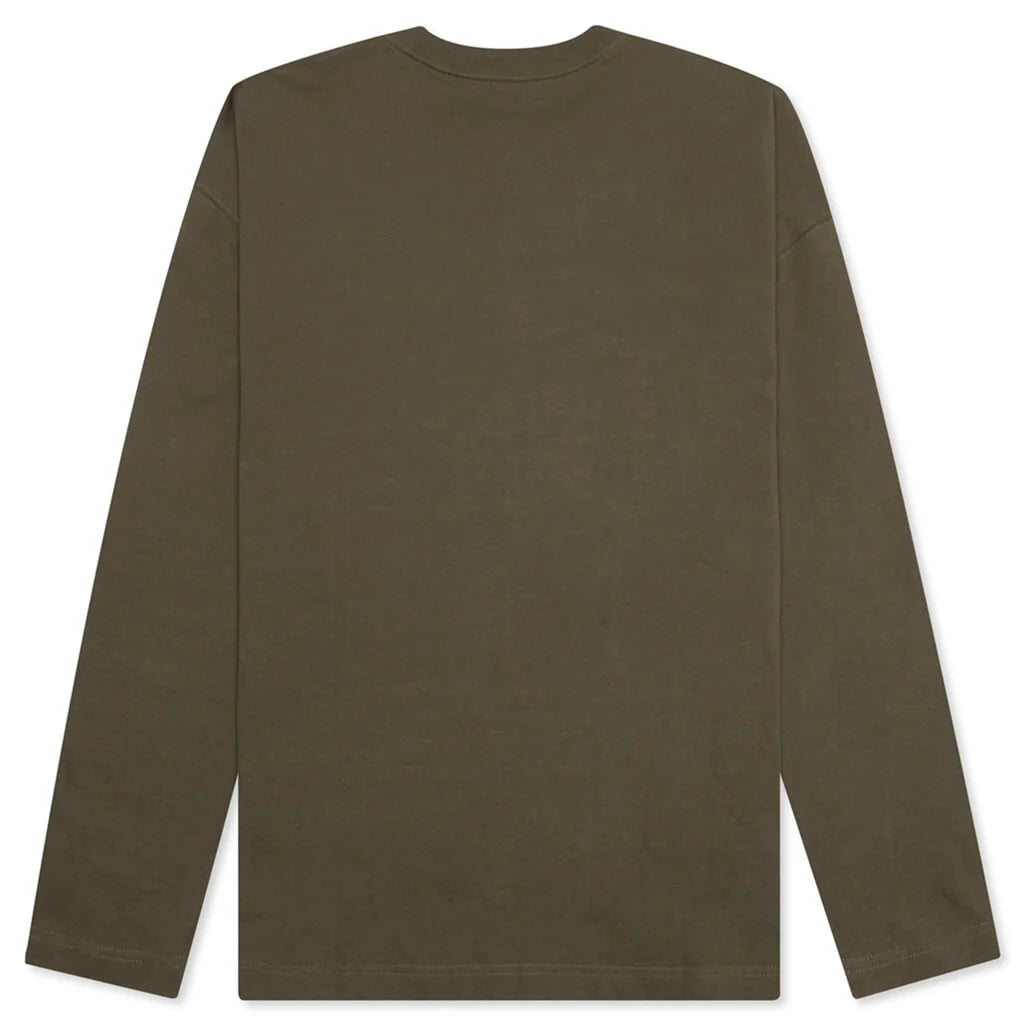 Link Script L S T Shirt Nettle White