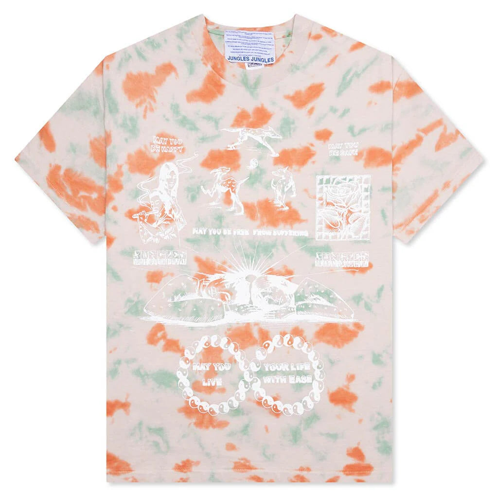 Live Your Life with Ease Tee Tie Dye